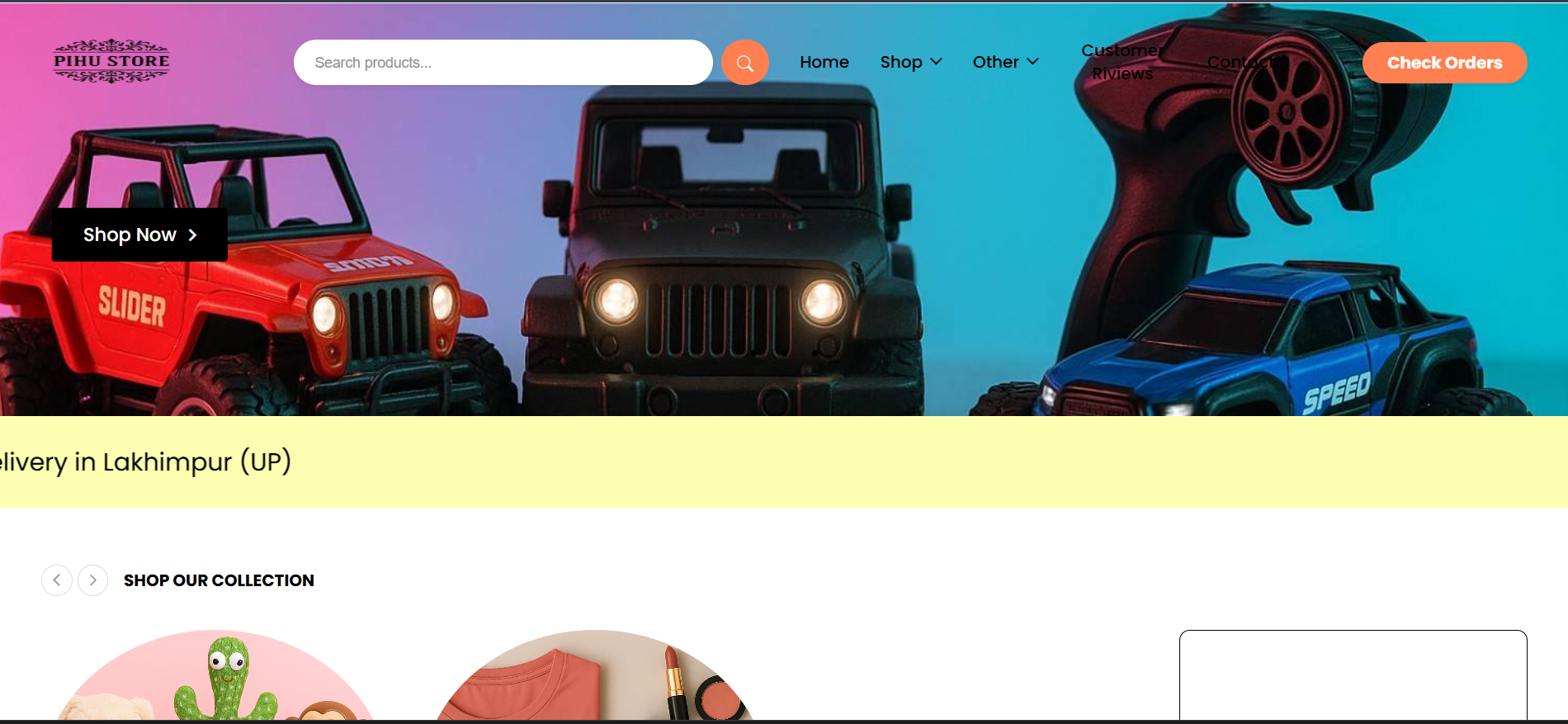 Pihu Store E-Commerce Website